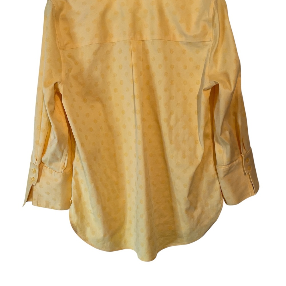 Polka Dot Yellow Button-Down Shirt - Picture 2 of 4
